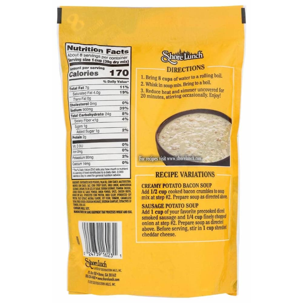 SHORE LUNCH Grocery > Soups & Stocks SHORE LUNCH: Creamy Potato Soup Mix, 11.75 oz