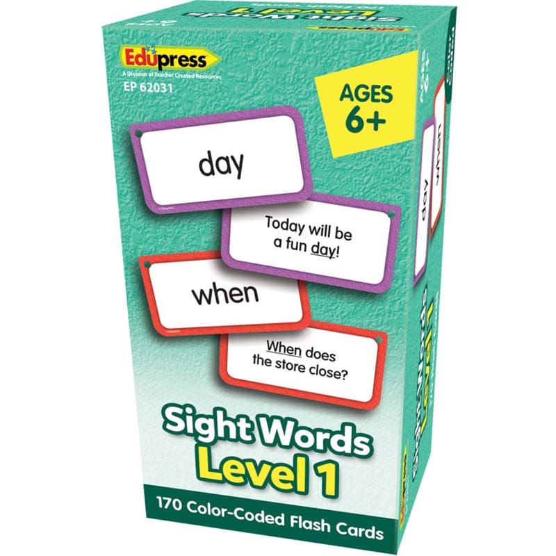 Sight Words Flash Cards Level 1 (Pack of 3) - Sight Words - Teacher Created Resources