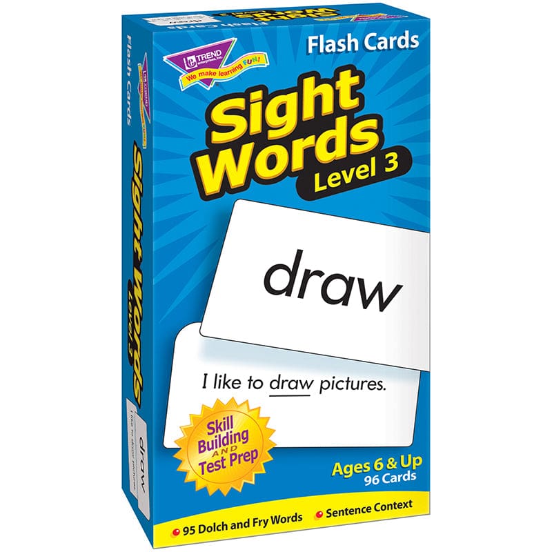 Sight Words - Level 3 (Pack of 6) - Sight Words - Trend Enterprises Inc.