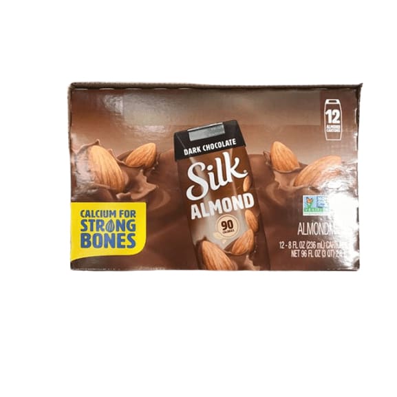 Silk Almond Milk - Dark Chocolate - 12 x 8 oz - ShelHealth.Com