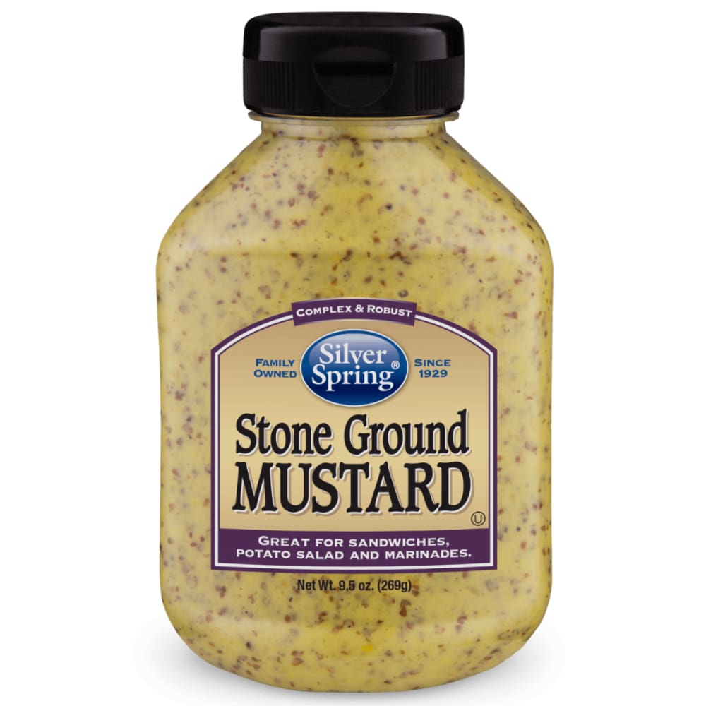 SILVER SPRINGS Grocery > Pantry > Condiments SILVER SPRINGS Mustard Stone Ground, 9.5 oz