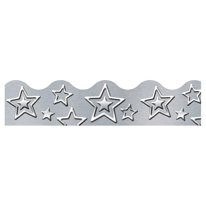 Silver Stars Terrific Trimmers I Love Metal (Pack of 10) - Border/Trimmer - Trend Enterprises Inc.