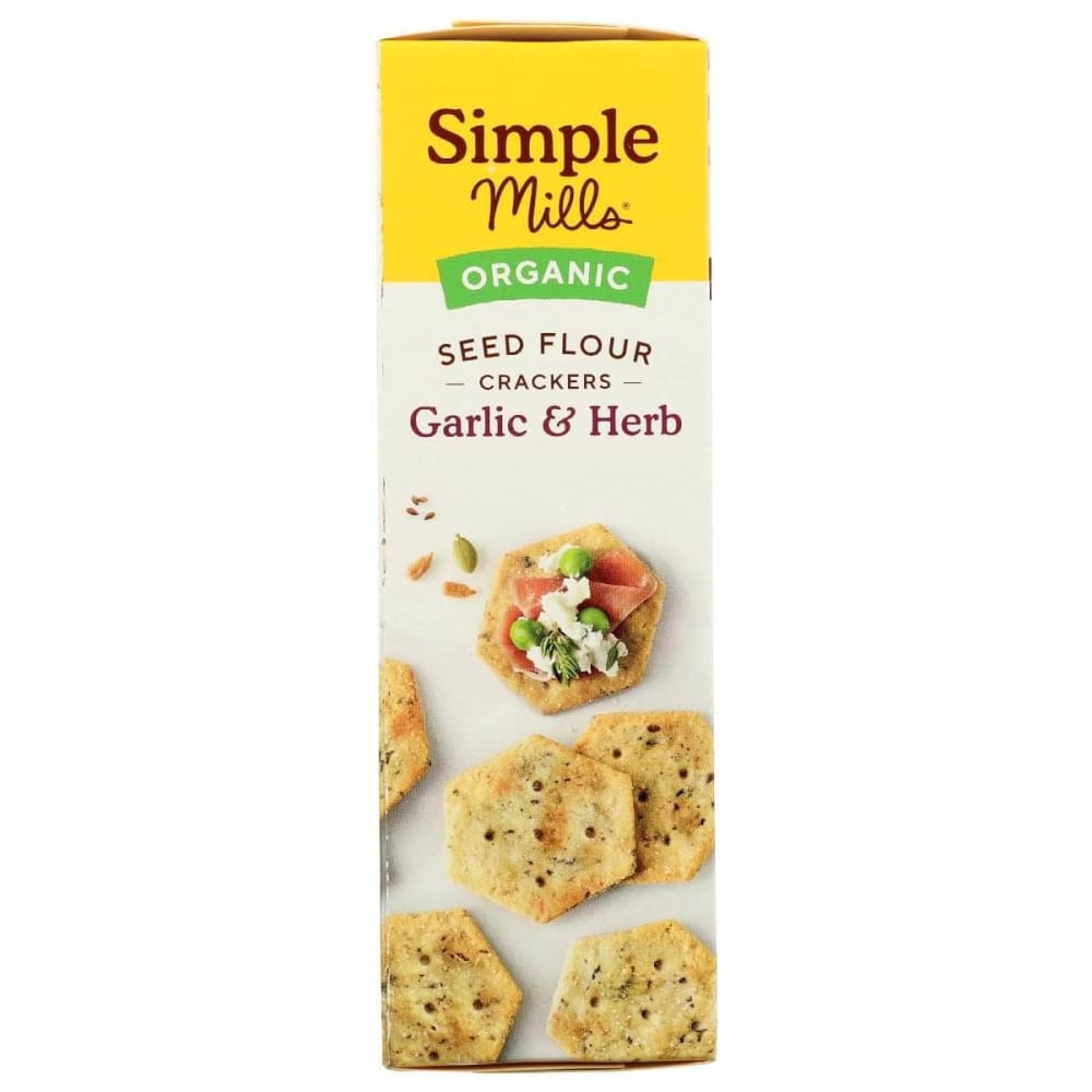 SIMPLE MILLS Simple Mills Cracker Seed Garlic Herb, 4.25 Oz