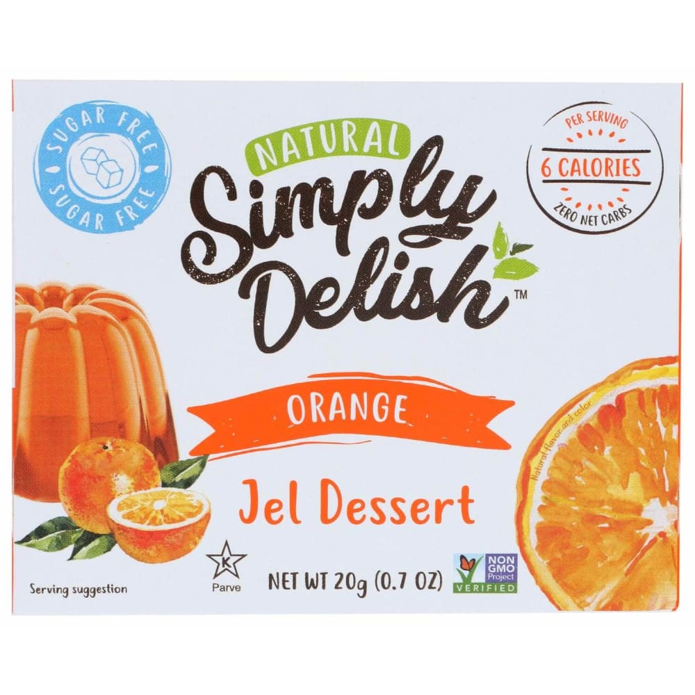 SIMPLY DELISH SIMPLY DELISH Jel Dessert Orange, 0.7 oz