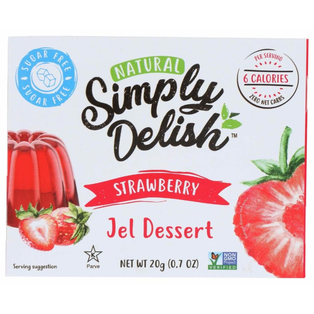 SIMPLY DELISH SIMPLY DELISH Jel Dessert Strawberry, 0.7 oz