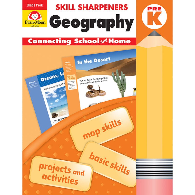 Skill Sharpeners Geography Gr Pre K (Pack of 6) - Geography - Evan-moor