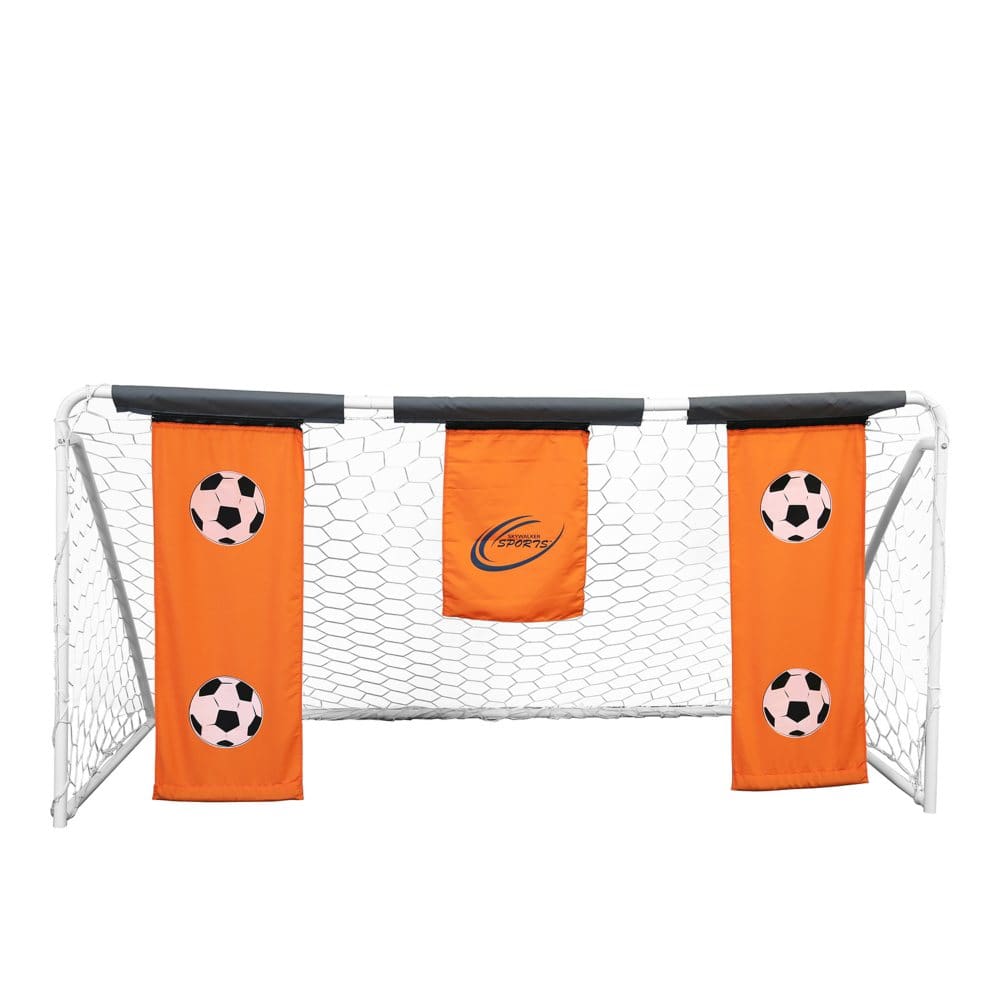 Skywalker Sports 9’ x 5’ Soccer Goal with Practice Banners - Sports Equipment - Skywalker