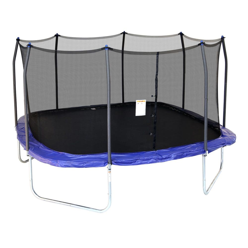 Skywalker Trampolines 15’ Square Trampoline with Enclosure Blue - Trampolines - Skywalker