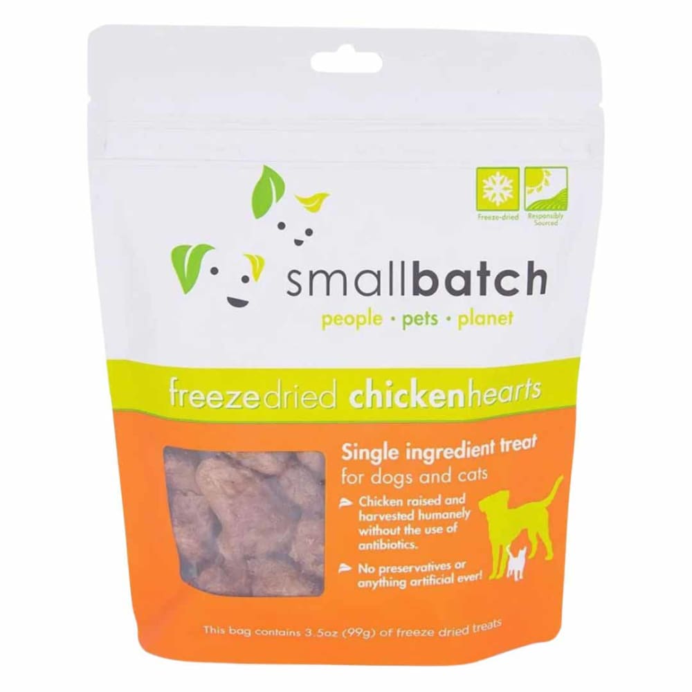 Small Batch Freeze Dried Chicken Hearts - 3.5oz. | ShelHealth