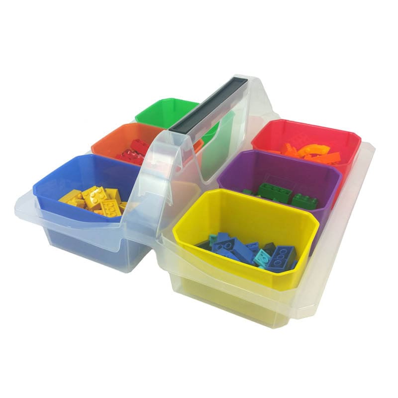 Small Caddy With 6 Cups (Pack of 3) - Storage Containers - Romanoff Products