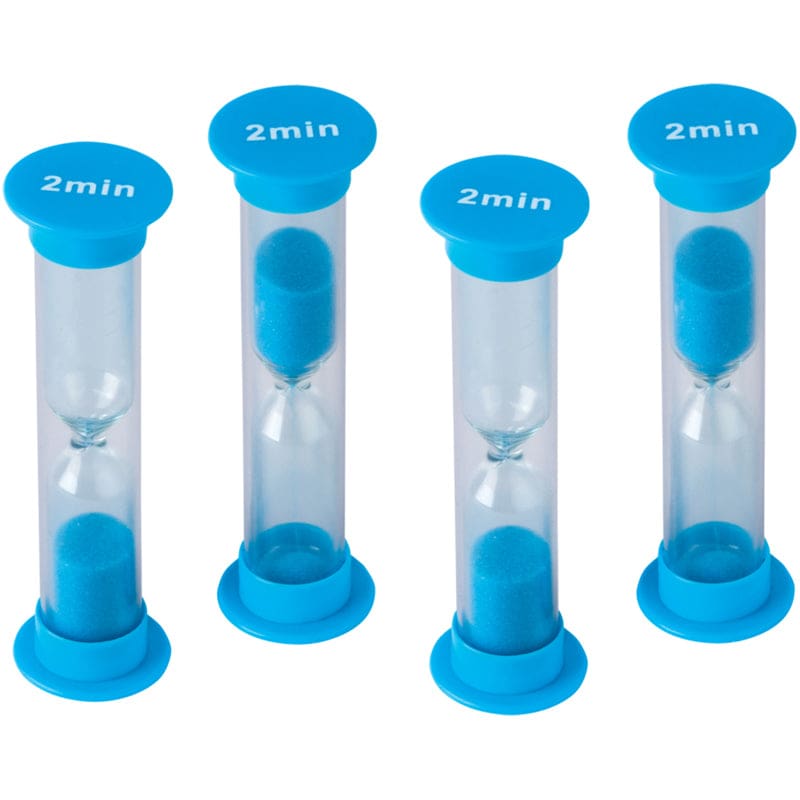 Small Sand Timer 2 Minute 4 Pk (Pack of 10) - Sand Timers - Teacher Created Resources