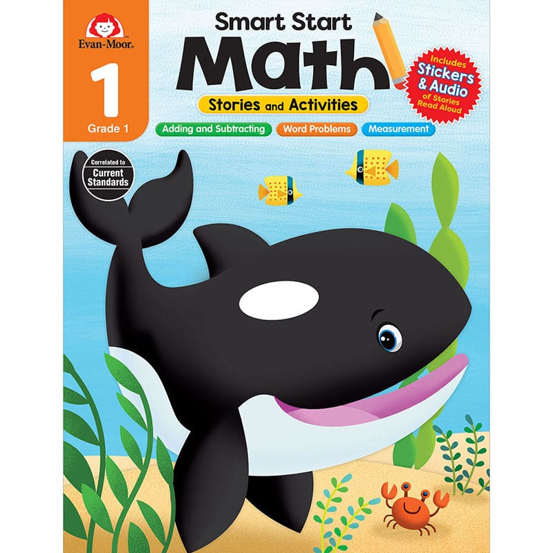 Smart Start Math Grade 1 Stories & Activities (Pack of 6) - Activity Books - Evan-moor