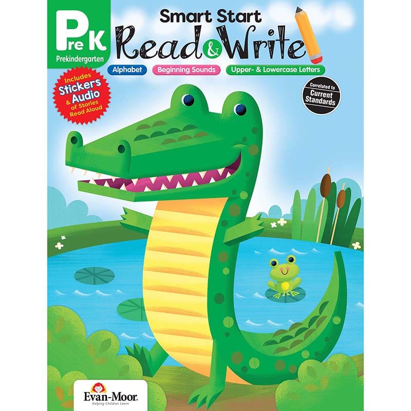 Smart Start Read & Write Grade Prek (Pack of 6) - Reading Skills - Evan-moor