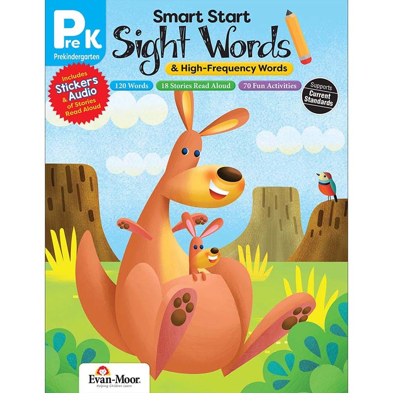 Smart Start Sight Words Gr Prek & High-Frequency Words (Pack of 6) - Self Awareness - Evan-moor