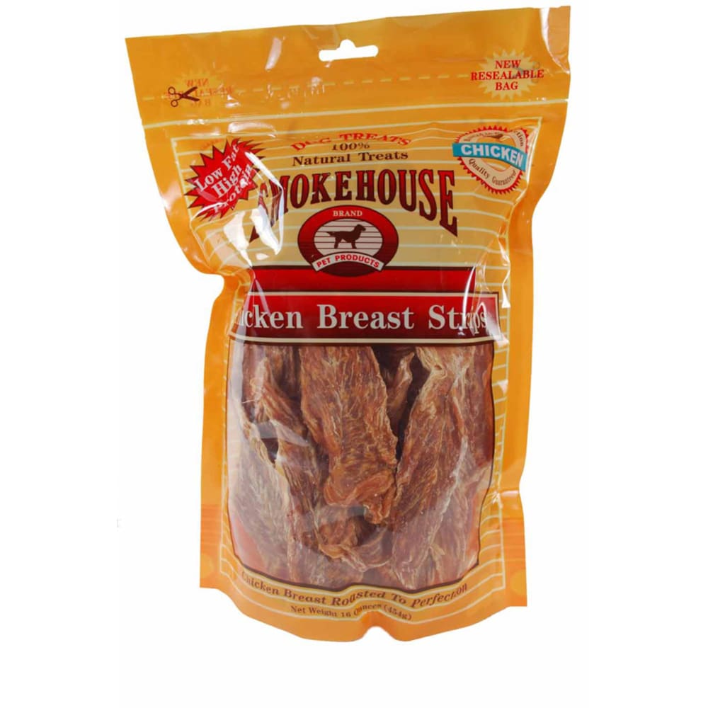 Smokehouse Chicken Breast Strips Dog Treat 16 oz - Pet Supplies - Smokehouse