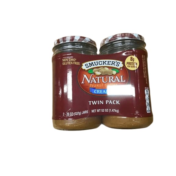 Smucker's Natural Peanut Butter - 26 oz - 2 Pack - ShelHealth.Com