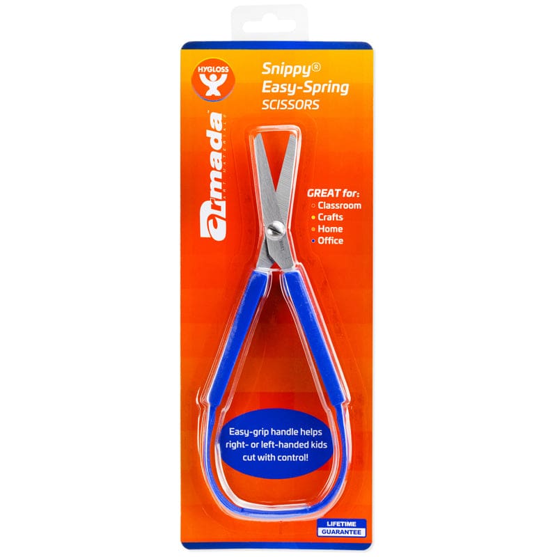 Snippy Easy Spring Loop Scissors Blunt Tip (Pack of 12) - Scissors - Hygloss Products Inc.