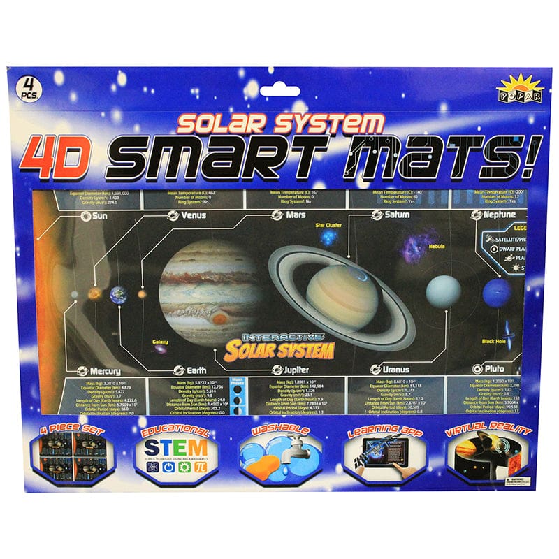 Solar System Smart Mats Set Of 4 - Astronomy - Popar Toys