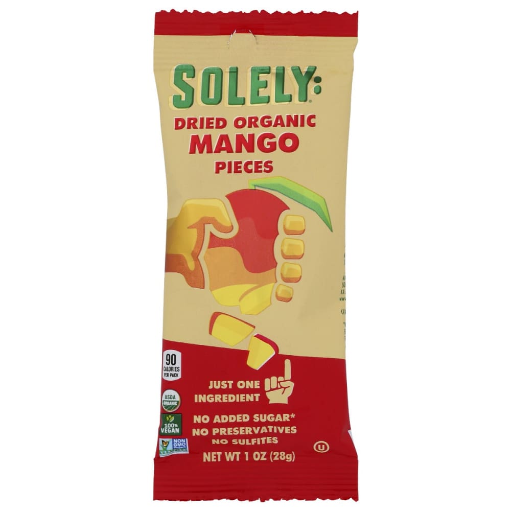 SOLELY: Dried Mango Pieces 1 oz - Grocery > Snacks > Fruit Snacks - SOLELY