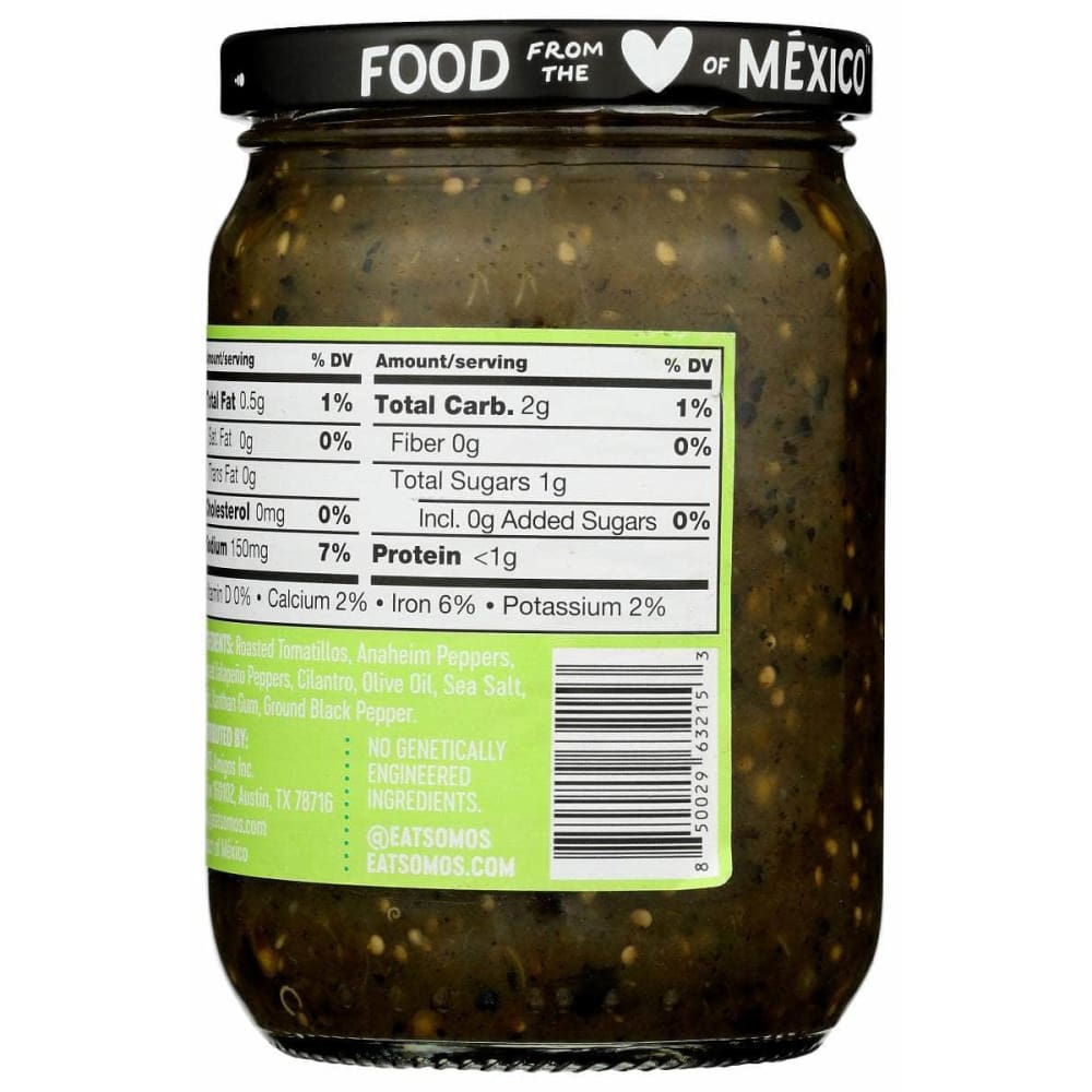 SOMOS Grocery > Salsas SOMOS: Roasted Tomatillo Jalapeno Salsa, 12 oz