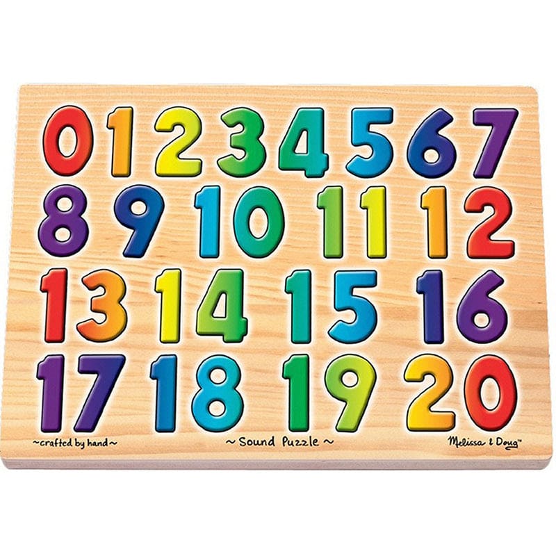 Sound Puzzles Numbers - Wooden Puzzles - Melissa & Doug