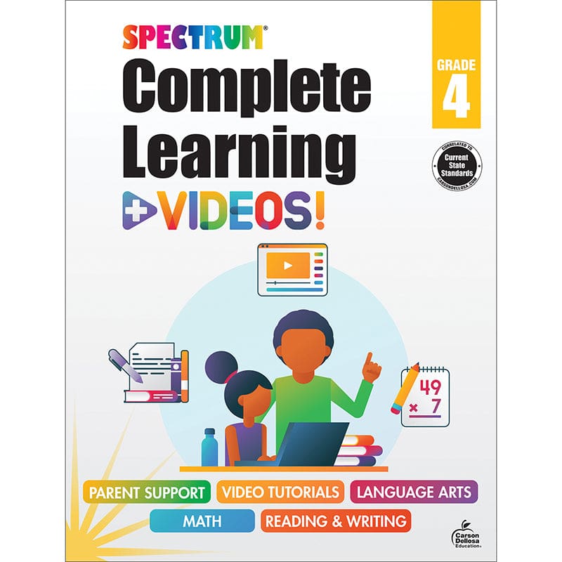 Spectrum Complete Learning Videos (Pack of 2) - Skill Builders - Carson Dellosa Education