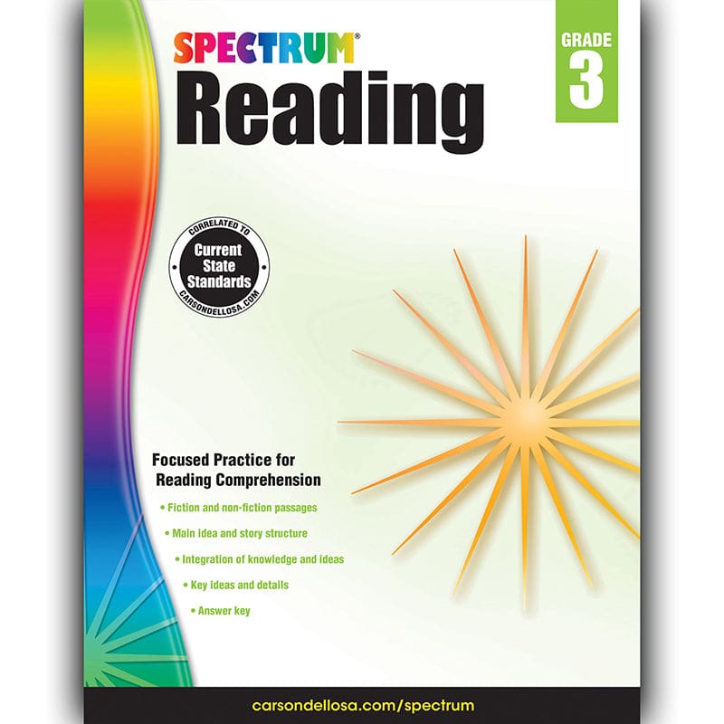 Spectrum Reading Gr 3 (Pack of 6) - Reading Skills - Carson Dellosa Education