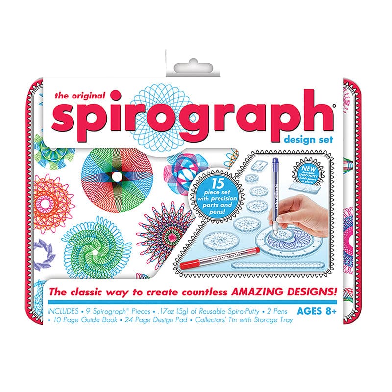 Spirograph Design Set Tin (Pack of 2) - Art & Craft Kits - Playmonster LLC (patch)