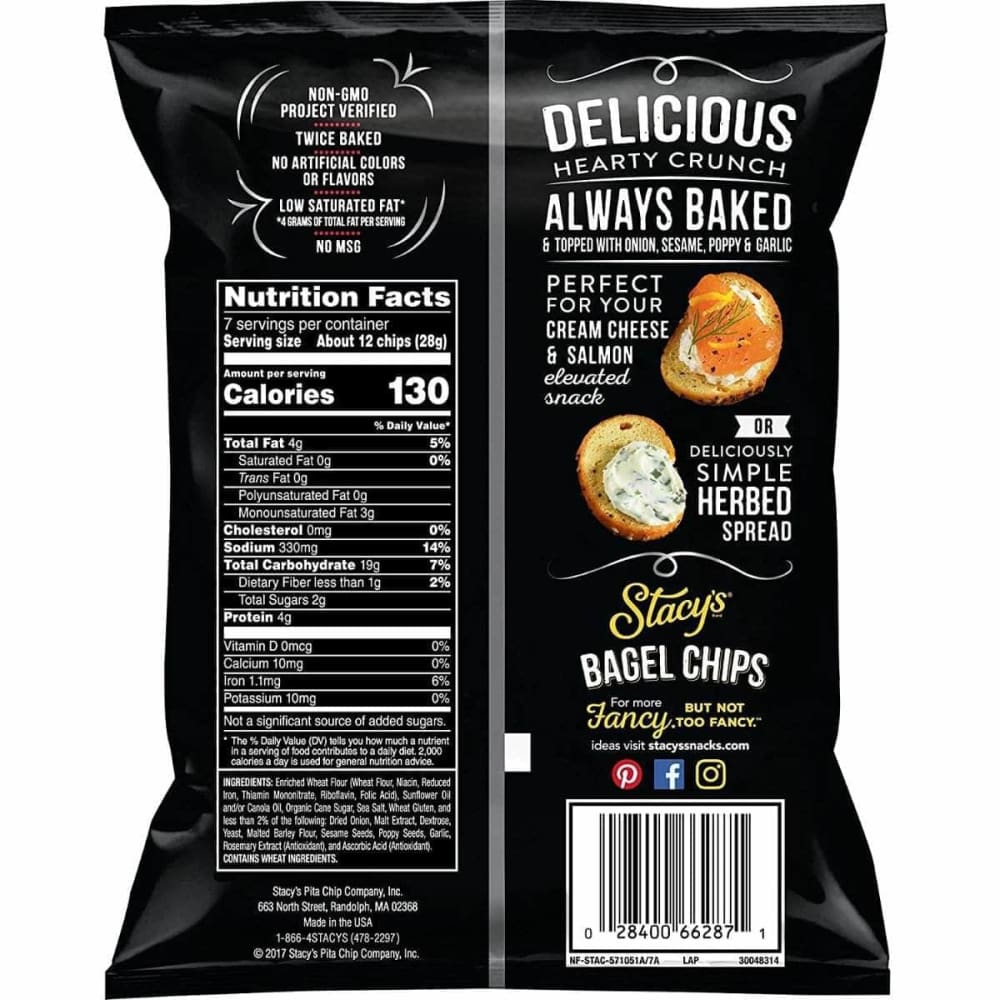 STACYS PITA CHIP Stacys Pita Chip Chips Bagel Everything, 7 Oz