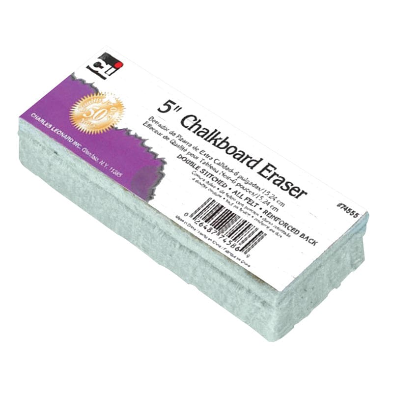 Standard Chalkboard Eraser (Pack of 12) - Chalkboard Accessories - Charles Leonard