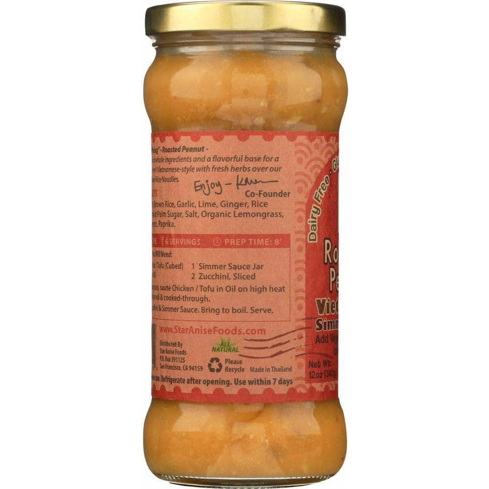 Star Anise Foods Star Anise Vietnamese Roasted Peanut Simmer Sauce, 12 oz