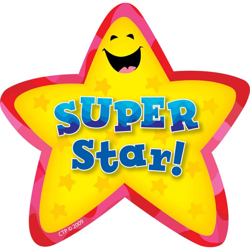 Star Badges Super Star 36/Pk (Pack of 8) - Badges - Creative Teaching Press