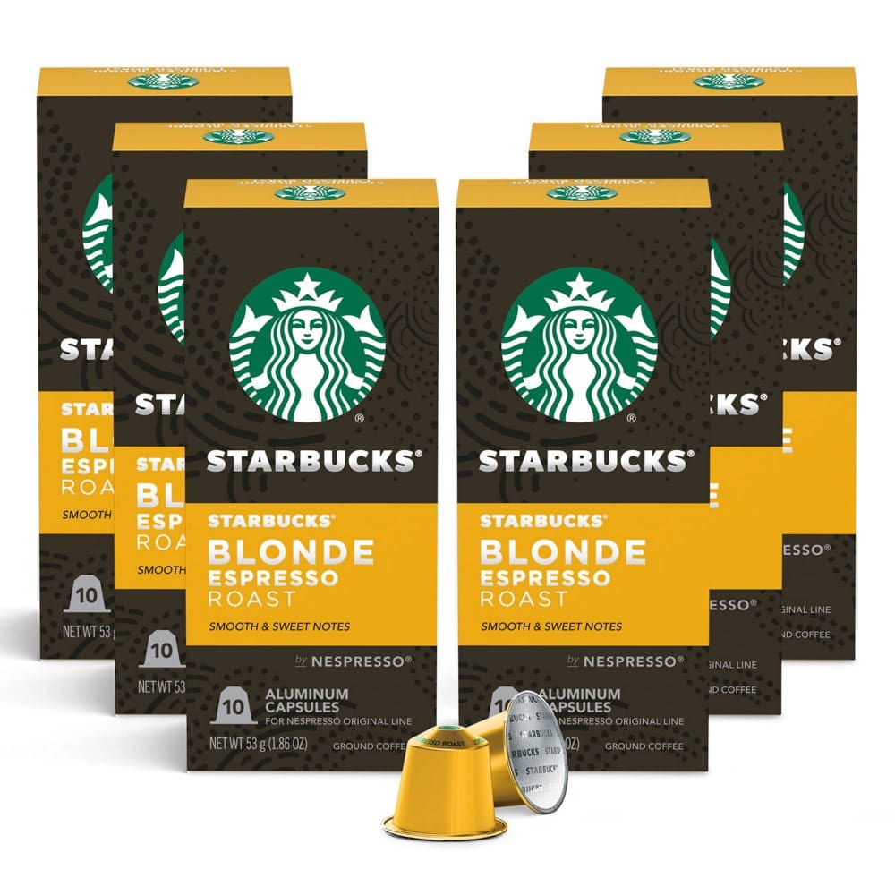 Starbucks by Nespresso Espresso Blonde Roast (60 ct.) - K-Cups & Single Serve Coffee - Starbucks