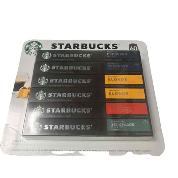 Starbucks Nespresso Capsules, 60 Count - ShelHealth.Com