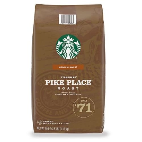 Starbucks Pike Place Medium Roast Ground Coffee (40 oz.) - Starbucks