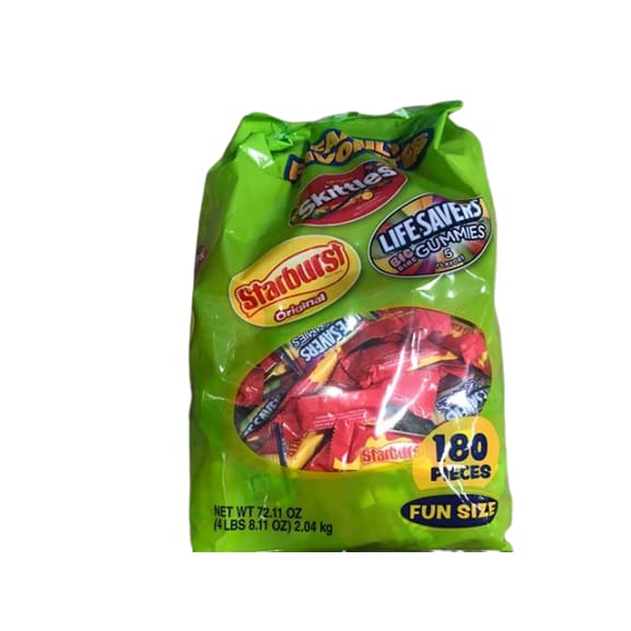 Starburst, Skittles and Life Savers Fun Size Variety Mix, 180 ct. - ShelHealth.Com