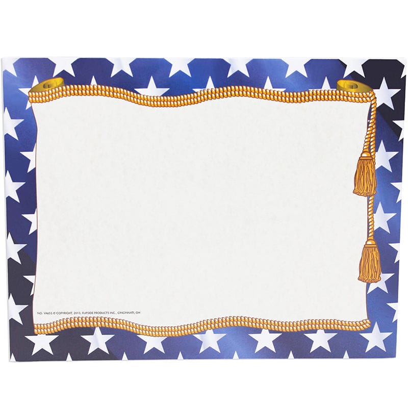 Stars Certificate Border/Computer Paper (Pack of 8) - Certificates - Flipside