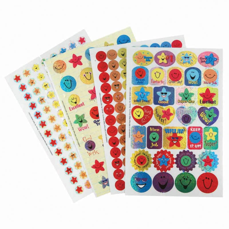 Stars & Smiles Sparkle Sticker Book (Pack of 8) - Stickers - Eureka