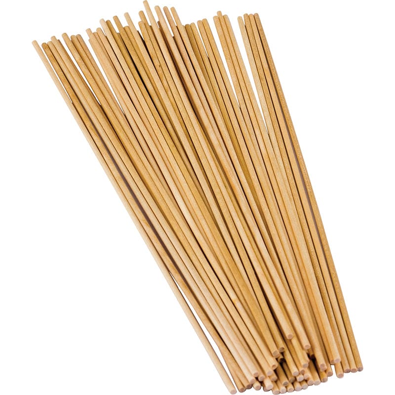 Stem Basics 1/8 Wood Dowels 100 (Pack of 12) - Craft Sticks - Teacher Created Resources