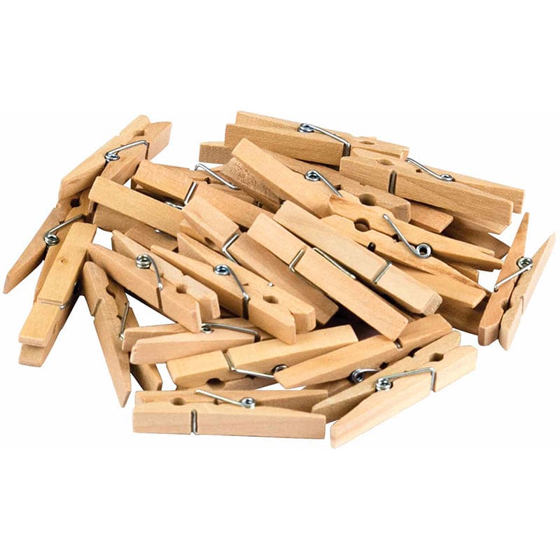 Stem Basics Medium Clothespins 50Ct (Pack of 10) - Clothes Pins - Teacher Created Resources