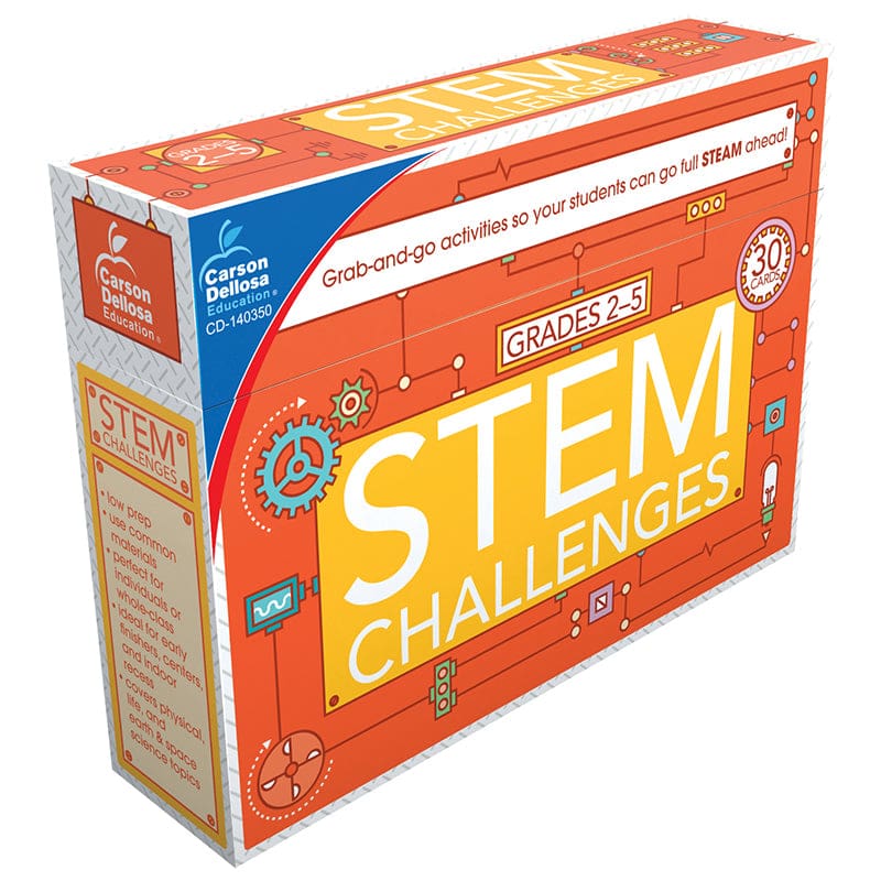 Stem Challenges Learning Cards (Pack of 2) - Activity Books & Kits - Carson Dellosa Education