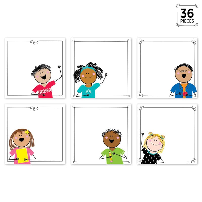 Stick Kids 6In Designer Cut-Outs (Pack of 6) - Accents - Creative Teaching Press