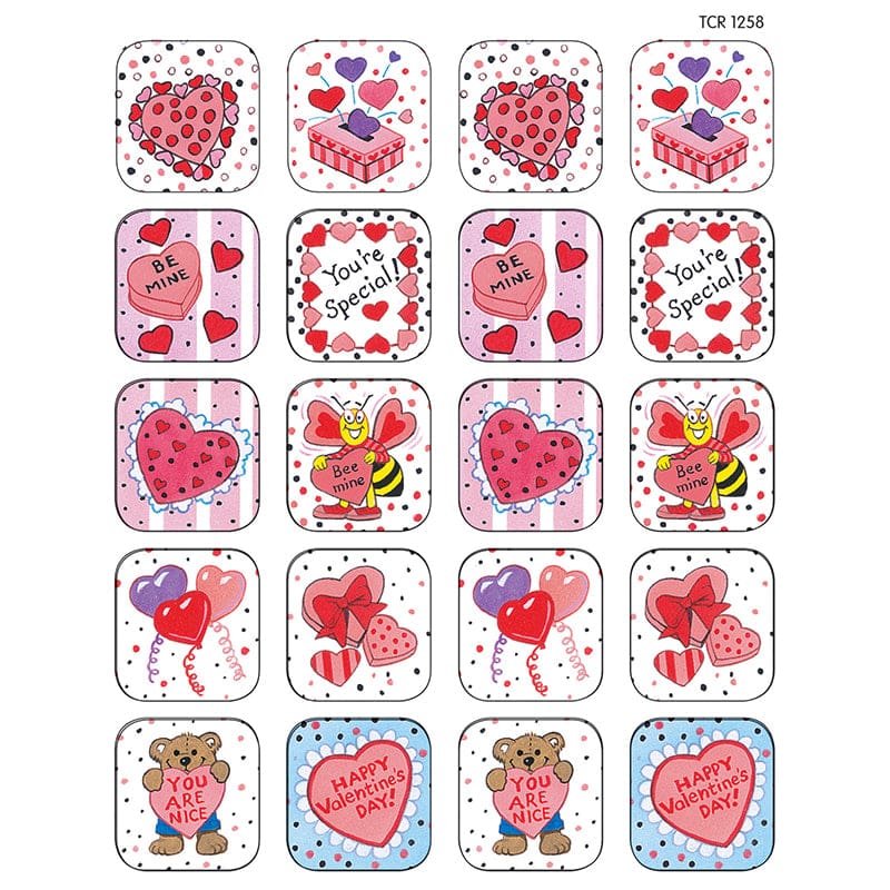 Stickers Valentines Day (Pack of 12) - Holiday/Seasonal - Teacher Created Resources