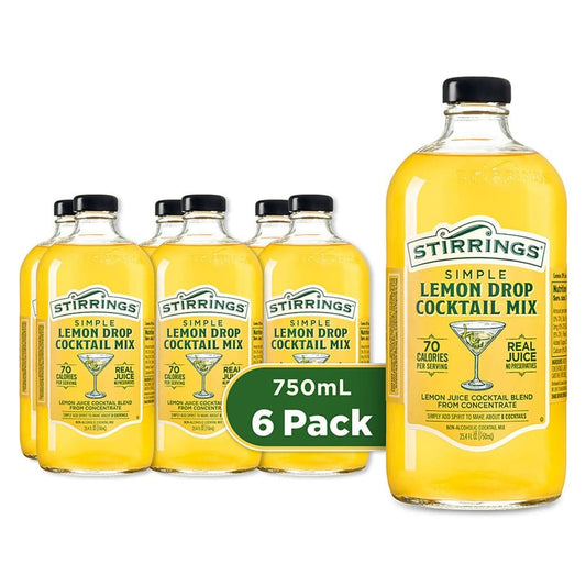 Stirrings Lemon Drop Mix (750 ml bottle 6 pk.) - Liquor - Stirrings Lemon