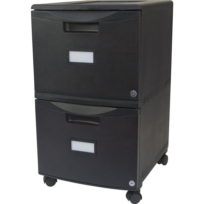 Storex 2Drawer Mobile File Cabinet W Lock Legal Letter Black - Storage - Storex Industries