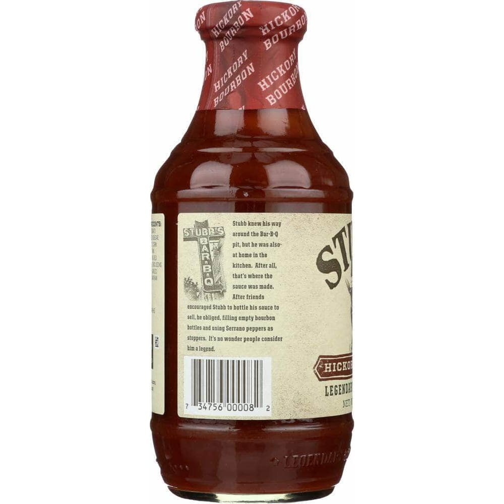 Stubbs Stubb's All-Natural Bar-B-Q Sauce Hickory Bourbon, 18 oz