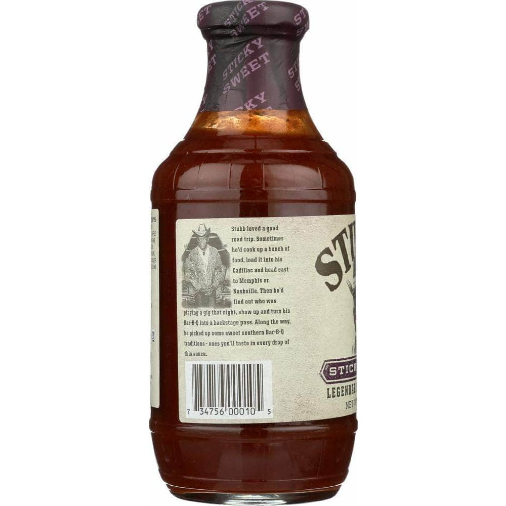 Stubbs Stubb's All-Natural Bar-B-Q Sauce Sticky Sweet, 18 Oz