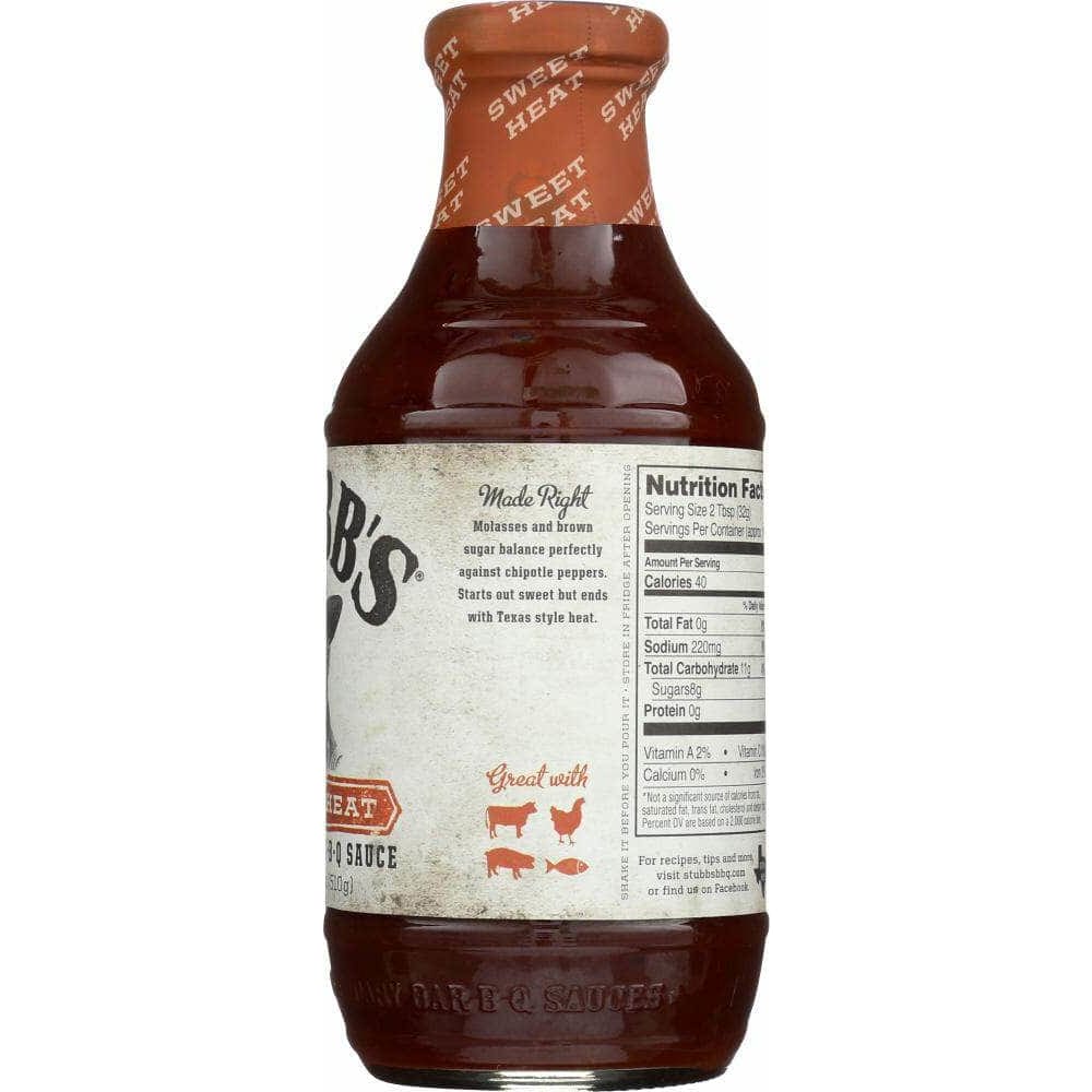 Stubbs Stubb's All-Natural Bar-B-Q Sauce Sweet Heat, 18 Oz