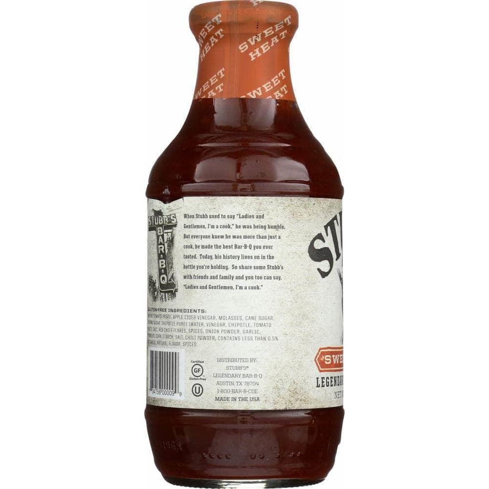 Stubbs Stubb's All-Natural Bar-B-Q Sauce Sweet Heat, 18 Oz