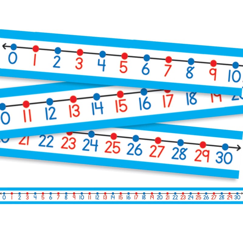 Student Number Lines 30/Pk 22 X 1-1/2 Numbers 0-30 (Pack of 6) - Number Lines - Carson Dellosa Education